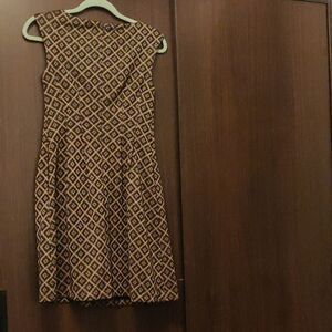 Metallic Pleated Dress sz 4P